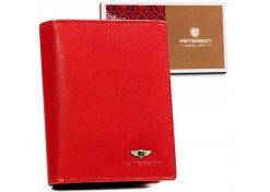 Portfel skórzany Peterson [DH] PTN 2549-BO czerwony. Czerwone portfele damskie Peterson, ze skóry. Za 84.49 zł.