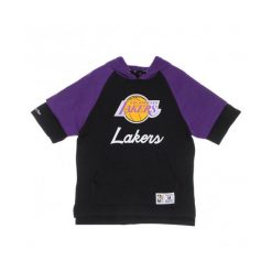 Sweatshirt z kapturem Los Angeles Lakers. Czarne bluzy męskie Mitchell & Ness, bez wzorów, sportowe, bez ramiączek, z kapturem. Za 375.00 zł.