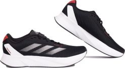 Adidas Buty męskie do biegania adidas Duramo SL czarne IE9700 40 2/3. Czarne buty sportowe męskie Adidas, bez wzorów, bez zapięcia, do biegania. Za 255.53 zł.