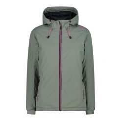 Kurtka damska z kapturem ripstop CMP. Niebieskie kurtki sportowe damskie CMP, xs, bez wzorów, bez ramiączek, z kapturem, trekkingowe. Za 460.20 zł.