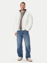 Tommy Jeans Kurtka zimowa Vail Flag DM0DM23728 Kremowy Regular Fit. Białe kurtki męskie Tommy Jeans, na zimę, m, bez wzorów, z jeansu, bez kaptura. Za 949.99 zł.