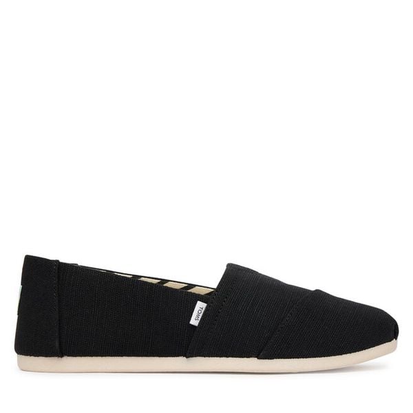 Półbuty Toms. Czarne półbuty damskie Toms, bez wzorów, bez obcasa, na płaskiej podeszwie, bez zapięcia. Za 162.99 zł.