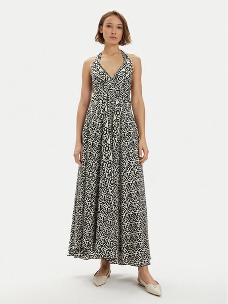 Iconique Sukienka letnia Olimpia IC24-132 Czarny Regular Fit. Czarne sukienki damskie Iconique, na lato, l, bez wzorów, z syntetyku, bez kołnierzyka, bez ramiączek. Za 219.99 zł.