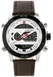 Zegarek Naviforce ZEGAREK MĘSKI NAVIFORCE - NF9097 - brown/silver. Brązowe zegarki męskie Naviforce, bez wzorów. Za 257.84 zł.