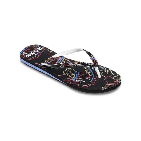 Sandały dla Kobiety PORTOFINO III Czarny. Czerwone sandały damskie Roxy, bez wzorów, z gumy, bez obcasa, bez zapięcia. Za 129.99 zł.