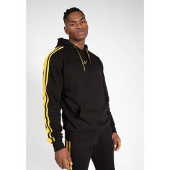 Banks Oversize bluza z kapturem - Czarny/Żółty. Czarne bluzy męskie GORILLA WEAR, xl, bez wzorów, sportowe, bez ramiączek, z kapturem. Za 276.00 zł.