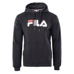 Bluza sportowa męska Fila Barumini Hoody. Czarne bluzy sportowe męskie Fila, m, bez wzorów, z kapturem. Za 248.30 zł.