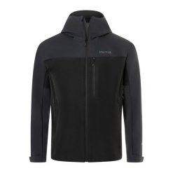 Kurtka softshell męska Marmot ROM GORE-TEX Infinium Hoody. Czarne kurtki męskie Marmot, m, bez wzorów, z gore-texu, bez kaptura, trekkingowe, gore-tex. Za 679.99 zł.