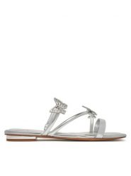 Aldo Klapki Flyhigh 13966745 Srebrny. Szare klapki damskie Aldo, bez wzorów, ze skóry, bez obcasa, bez zapięcia. Za 209.99 zł.