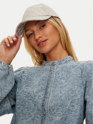 Guess Czapka z daszkiem AW5184 POL03 Beżowy. Brązowe czapki damskie Guess, z aplikacjami, z materiału. Za 119.99 zł.