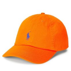 Czapka z daszkiem Polo Ralph Lauren. Brązowe czapki damskie Polo Ralph Lauren, bez wzorów. Za 249.99 zł.