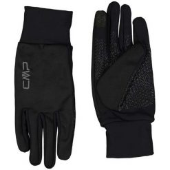 Rękawiczki trekkingowe męskie CMP. Czarne rękawiczki męskie Campagnolo, bez wzorów. Za 176.50 zł.