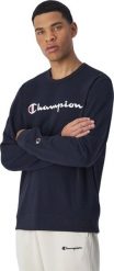 Bluza męska Champion Crewneck Sweatshirt granatowa 220727 BS501 M. Bluzy męskie Champion, m, bez wzorów, bez ramiączek, bez kaptura. Za 346.44 zł.