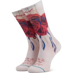Skarpety Wysokie Unisex STANCE - Find Out M545A19FIN White. Białe skarpetki damskie Stance, bez wzorów, z bawełny. Za 79.99 zł.