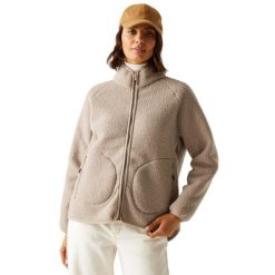 Bluza Polarowa Damska Borg Pełen Suwak Frankie. Brązowe bluzy damskie Regatta, na zimę, xl, bez wzorów, z materiału, bez ramiączek, bez kaptura. Za 110.99 zł.