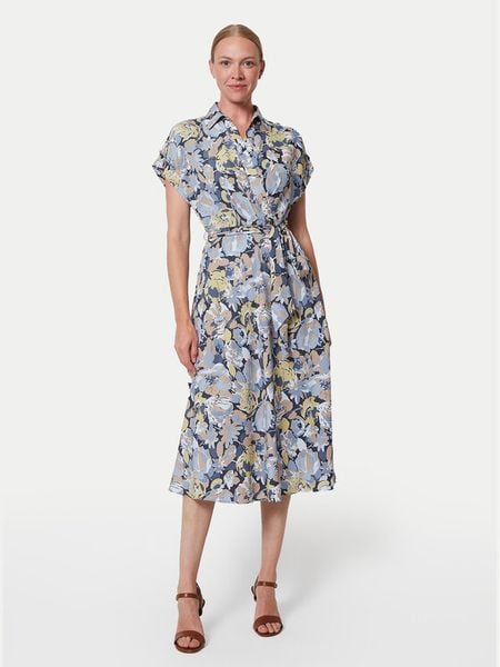 LAUREN RALPH LAUREN Sukienka codzienna 250963461001 Niebieski Regular Fit. Niebieskie sukienki damskie Lauren Ralph Lauren, na co dzień, bez wzorów, z syntetyku, bez kołnierzyka, bez ramiączek, proste. Za 539.99 zł.