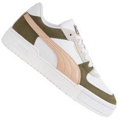 Męskie trampki PUMA CA. Białe trampki męskie Puma, bez wzorów, z jeansu, eleganckie, bez zapięcia. Za 329.30 zł.