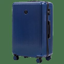 Walizka duża Wings PC African Eagle 28'' DARK BLUE. Niebieskie walizki damskie Wings, bez wzorów, z materiału, duże. Za 279.90 zł.