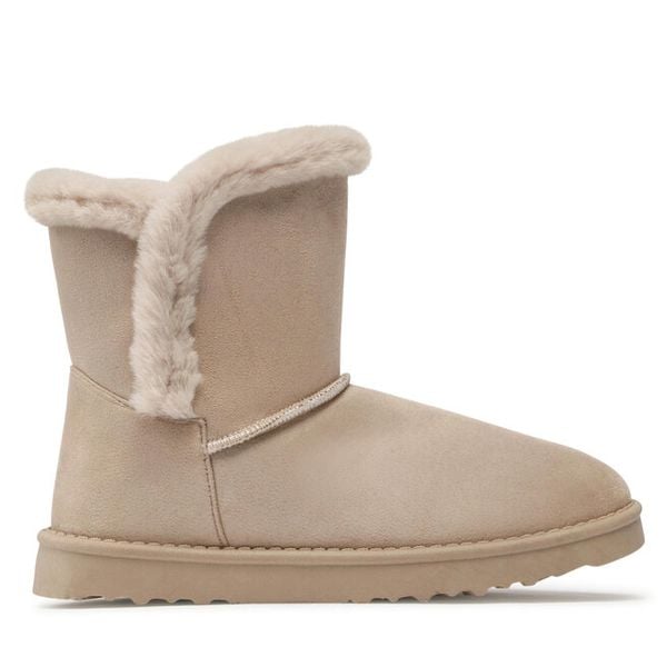 Botki DeeZee. Brązowe botki damskie DeeZee, bez wzorów, bez obcasa, na płaskiej podeszwie, bez zapięcia. Za 119.99 zł.