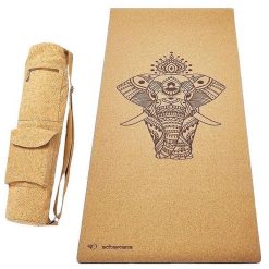 Zestaw mata do jogi z korka i gumy 5 mm + torba z korka - Eléphant. Brązowe torby na ramię męskie ACHAMANA, z bawełny, na ramię, duże. Za 550.00 zł.