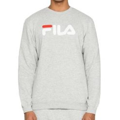 Bluza z okrągłym dekoltem Fila Barbian. Szare bluzy damskie Fila, s, bez wzorów, z materiału, eleganckie, bez ramiączek, bez kaptura. Za 235.95 zł.