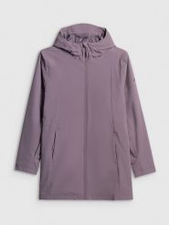 4F Parka przejściowa membrana 5000 damska - fioletowa XXL. Fioletowe parki damskie 4F, xxl, bez wzorów, ze skóry, bez kaptura. Za 449.99 zł.