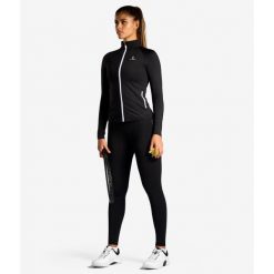 Koszulka/bluza z długim rękawem damska. Niebieskie bluzy damskie NORDICDOTS, s, bez wzorów, z elastanu, klasyczne, bez ramiączek, bez kaptura. Za 365.00 zł.