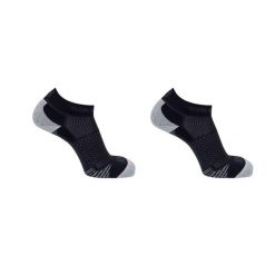 Skarpety sportowe Salomon Cross 2-Pak. Czarne skarpetki damskie Salomon, bez wzorów, z elastanu. Za 36.00 zł.