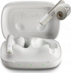 Słuchawki Poly Voyager Free 60+ UC M Białe +BT700 USB-C Adapter +Touchscreen Charge Case (7Y8G8AA). Białe słuchawki bezprzewodowe Poly. Za 1,321.99 zł.