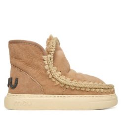 Śniegowce Mou. Brązowe śniegowce damskie Mou, bez zapięcia. Za 1,139.00 zł.