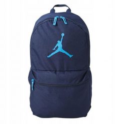 Plecak sportowy szkolny Nike Jordan JUMPMAN. Niebieskie plecaki męskie Nike, bez wzorów, z materiału, biznesowe. Za 119.00 zł.