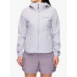 Kurtka softshell damska Columbia Heather Canyon II Hooded Softshell. Fioletowe kurtki sportowe damskie Columbia, bez wzorów, z softshellu, bez ramiączek, bez kaptura, trekkingowe. Za 477.69 zł.