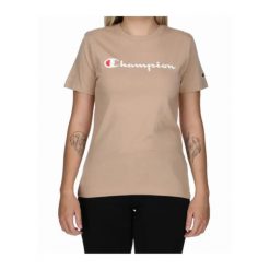 Koszulka damska Champion SS Tee 117534. Brązowe koszulki sportowe damskie Champion, s, bez wzorów, z bawełny, bez ramiączek. Za 69.09 zł.