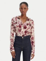 Guess Koszula W6RH73 WDW82 Beżowy Regular Fit. Brązowe koszule damskie Guess, m, z aplikacjami, z syntetyku, bez kołnierzyka, bez ramiączek. Za 349.99 zł.