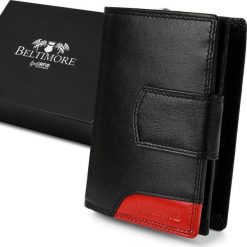 Beltimore Damski skórzany portfel duży pionowy RFiD czarny BELTIMORE 039. Czarne portfele damskie Beltimore. Za 76.99 zł.