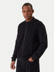 KARL LAGERFELD Bluza 705002 561910 Czarny Regular Fit. Czarne bluzy męskie KARL LAGERFELD, m, bez wzorów, z bawełny, bez ramiączek, bez kaptura. Za 959.99 zł.