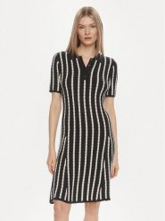 Tommy Hilfiger Sukienka dzianinowa WW0WW41748 Granatowy Regular Fit. Niebieskie sukienki damskie Tommy Hilfiger, xs, bez wzorów, z bawełny, bez kołnierzyka, bez ramiączek. Za 469.00 zł.