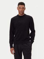 Karl Lagerfeld Jeans Sweter A4M18033 Czarny Regular Fit. Czarne swetry męskie Karl Lagerfeld Jeans, m, bez wzorów, z bawełny, bez kołnierzyka, bez ramiączek. Za 499.99 zł.