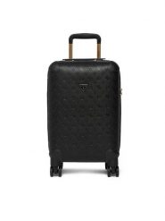Guess Walizka kabinowa Wilder Travel TWDP74 52983 Czarny. Czarne walizki męskie Guess, z aplikacjami, ze skóry. Za 829.99 zł.