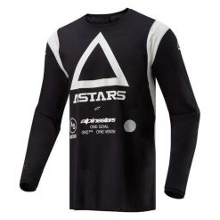 Dżersej z długim rękawem Alpinestars Techdura. Czarne bluzy męskie Alpinestars, bez wzorów, z dżerseju, sportowe, bez ramiączek, bez kaptura. Za 414.50 zł.