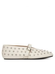 Badura Baleriny NASTU-D005-68-5 Beżowy. Brązowe balerinki damskie Badura, bez wzorów, ze skóry, bez obcasa, bez zapięcia. Za 279.99 zł.