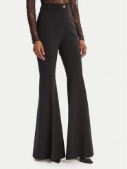 PINKO Spodnie materiałowe 105705 A24C Czarny Regular Fit. Czarne spodnie materiałowe damskie Pinko, bez wzorów, z materiału. Za 999.99 zł.