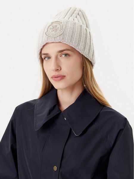 Tommy Hilfiger Czapka Th Crest Fluffy AW0AW18210 Écru. Czapki damskie Tommy Hilfiger, na zimę, bez wzorów, z wełny. Za 239.99 zł.