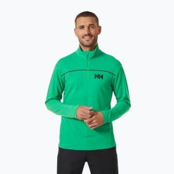 Bluza żeglarska męska Helly Hansen Hp 1/2 Zip Pullover. Zielone bluzy męskie Helly Hansen, m, bez wzorów, sportowe, bez ramiączek, bez kaptura. Za 259.99 zł.