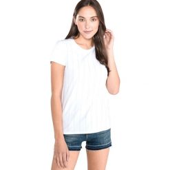 Liu Jo Koszulka Biały. Białe bluzki damskie Liu Jo, xs, z aplikacjami, z bawełny, bez kołnierzyka, bez ramiączek. Za 309.95 zł.
