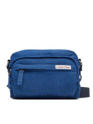 Calvin Klein Saszetka Sleek Denim Utility Camera Bag LV04D3432G Niebieski. Niebieskie saszetki i nerki męskie Calvin Klein, bez wzorów, z denimu. Za 369.99 zł.
