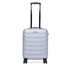 Walizka kabinowa GINO ROSSI. Szare walizki damskie Gino Rossi, bez wzorów. Za 259.99 zł.