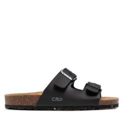 Klapki CMP. Czarne klapki damskie CMP, bez wzorów, bez obcasa, bez zapięcia. Za 112.99 zł.