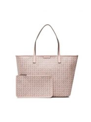 Tory Burch Torebka Basketweave Tote 145634 Różowy. Czerwone shopperki damskie Tory Burch, bez wzorów, ze skóry, bez dodatków. Za 1,779.00 zł.