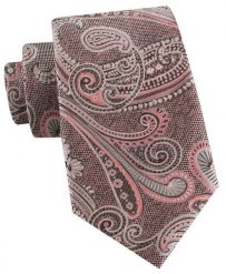 Męski Krawat - Odcienie Bladego Różu, Wzór Orientalny - Alties. Czerwone krawaty i muchy Alties, bez wzorów, z tkaniny, eleganckie. Za 55.00 zł.